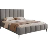 Selsey Polsterbett, Hellgrau, Textil, 2-Sitzer, 140x200 cm, Schlafzimmer, Betten, Polsterbetten