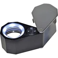 Rona 450777 Steinlupe mit LED-Beleuchtung Vergrößerungsfaktor: 10 x Linsengröße: (Ø) 21 mm