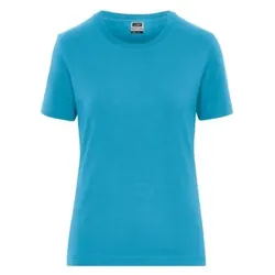 Damen Bio Workwear T-Shirt Stretch JN1801, türkis, Größe XL - türkis - XL