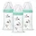 Dodie 3 Anti-Colic Babyflaschen für Einsteiger + aus Glas, 270 ml, 0 – 6 Monate, runder Sauger, Durchfluss 2