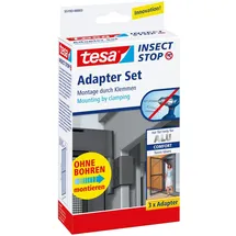 Tesa Fliegengitter Adapter-Set 11 x 21 cm Weiß