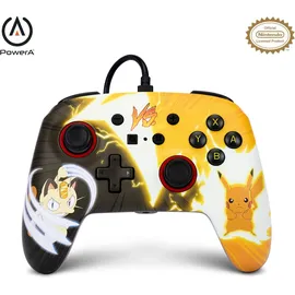 PowerA Pokémon: Pikachu vs. Meowth Controller Gelb Nintendo Switch