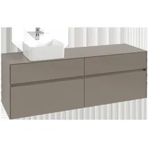 Villeroy & Boch Collaro Waschtischunterschrank C05000AA 160x54,8x50cm, Waschtisch links, White oak