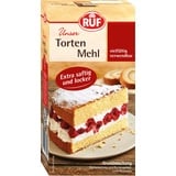 RUF Tortenmehl, Backmischung für lockeren Tortenboden, gelingsicher und schnell zubereitet, für Rührteig als Basis von Mini-Cakes, Schichttorte