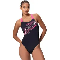 Speedo Badeanzug Damen Anthracite/Margarita Pink 36