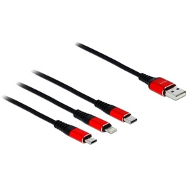 Delock USB Ladekabel 3 in 1 for Lightning Stecker