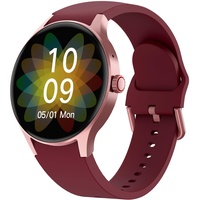 BingoFit Smartwatch Damen mit Telefonfunktion,1,43'' AMOLED Touchscreen Fitnessuhr, Fitness Tracker mit Pulsuhr Schlafüberwachung Blutdruck SpO2, 50+Sportmodi Schrittzähler Uhr für Damen Herren