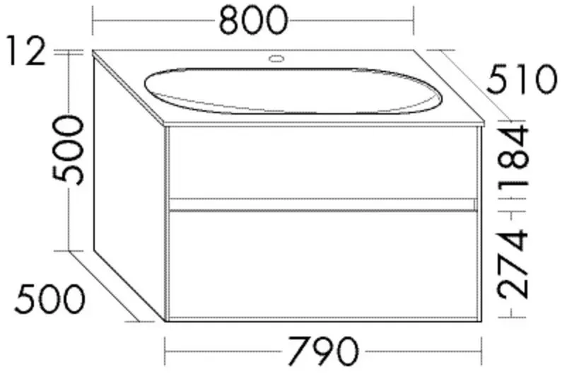 Burgbad Glas-Waschtisch+WTU rc40 S. HGL Perlgrau Hochglanz/Schwarz Matt, SGAQ080F6536A0127 SGAQ080F6536A0127
