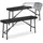 Relaxdays Bierbank 100 x 42 x 25 cm Schwarz