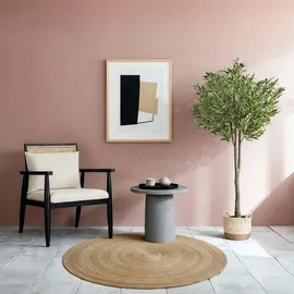 Tectake tectake® Künstlicher Olivenbaum Oleand verschiedene Größen mit viel Volumen, stabiler Kunststoff-Blumentopf