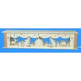schwibbola holzkunst aus dem erzgebirge Rudolphs Schatzkiste Schwibbogenerhöhung mit Waldtieren und Beleuchtung BxHxT 52x10x10cm NEU Lichterbogen Fensterbogen Spitzbogen Erzgebirge Seiffen Weihnachten Licht Holz Dekoration Beleuchtung