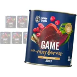 John Dog ADULT GAME mit Himbeeren 6x 800g Dose