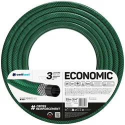 Cellfast - ECONOMIC Gartenschlauch mit 3 Lagen, 19mm Durchmesser und einer Länge von 25 Metern