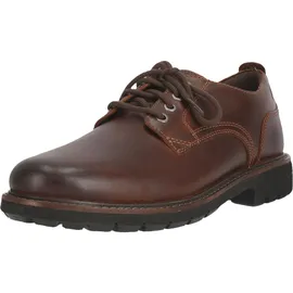 CLARKS Batcombe Tie Schuhe Dark Tan Lea 42