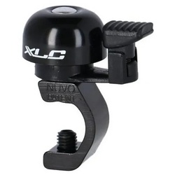 XLC Fahrradklingel Fahrradglocke für Bremshebelmontage, Alu, inkl. Schelle schwarz