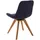 CARRYHOME Stuhl, Dunkelblau, Textil, Wildeiche, massiv, 56x84x63 cm, Stoffauswahl, Sitzfläche 180° drehbar, automatische Rückholfunktion, Esszimmer, Stühle, Esszimmerstühle, Vierfußstühle