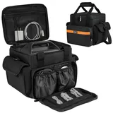 Tragetasche kompatibel mit Jackery Explorer 2000 v2/1500/1000 Plus/ECOFLOW Delta 2/Anker Solix C1000/Bluetti AC180, tragbare Powerstation-Reisetasche für Ladekabel und Zubehör (nur Tasche)