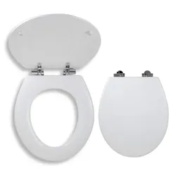 Novaservis WC-Sitz Holz weiß WC/SOFTLYRA