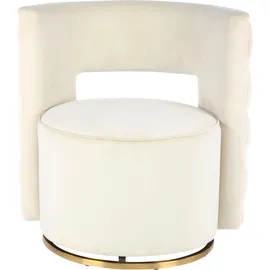 Kayoom Sessel Drehsessel Sophistic Polyester (Samt) 74 x 77,5 x 66,5 cm Braun