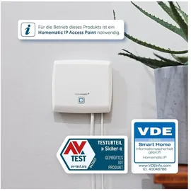 eQ-3 Homematic IP Tür- und Fensterkontakt optisch anthrazit HmIP-SWDO-A