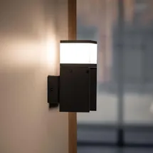 KANLUX Außenleuchte Aluminium 16 cm IP44 G9 schwarz
