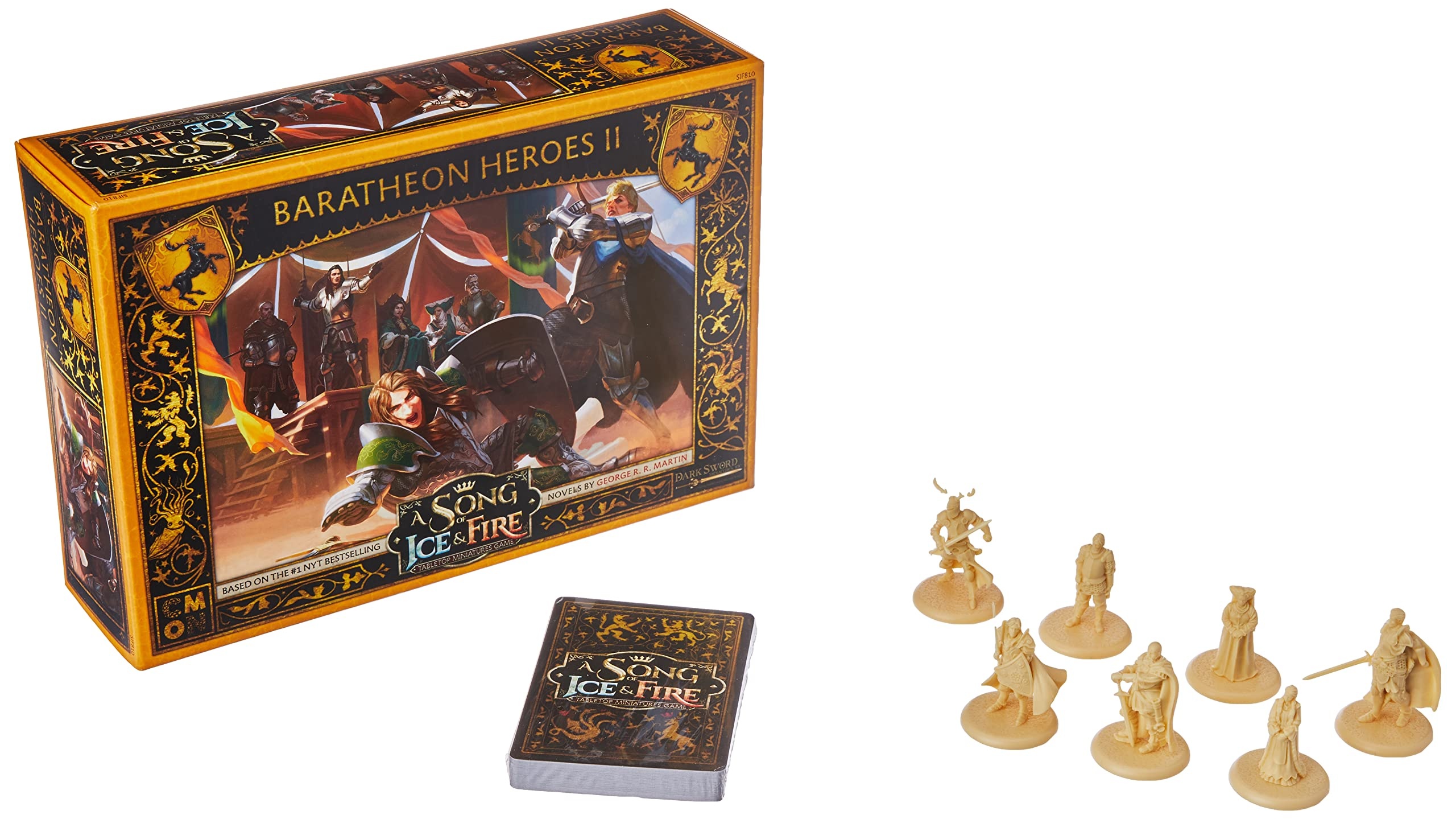 Cool Mini or Not , A Song of Ice & Fire: Baratheon Heroes II Miniature Game, Ages 14+, 2+ Players, 45 to 60 Min Playing Time