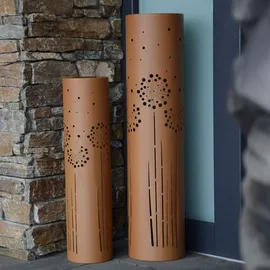 UNUS UNUS® Solarleuchte Garten, wetterfest, Außenbereich, 2er Set Pusteblume - Braun