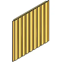 SKANHOLZ Seitenwand Deckelschalung 230 x 180 cm beige