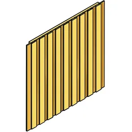SKANHOLZ Seitenwand Deckelschalung 230 x 180 cm beige