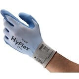 Ansell HyFlex 11-518 Schnittschutz-Handschuhe, Extrem Leichter Nahtlosträger, Hohe Fingerbeweglichkeit und Abriebfestigkeit, Mechanikschutz-Handschuh, Industrie PSA, Blau, Größe XS (12 Paar)