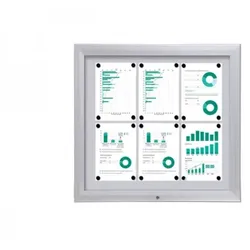 Schaukasten Premium BT46 Outdoor 3x2 DIN A4 (Außenformat: 805x760mm)