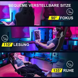 GTPLAYER Stoff Grau