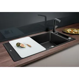 Blanco Axia III XL 6 S tartufo + Excenterbetätigung + InFino + Glasschneidbrett