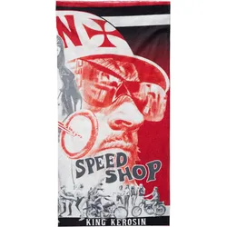 King Kerosin Red Baron Speed Shop Multifunktionstuch, rot für Männer