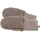 Maximo Fäustlinge MAXIMO, Kinder, Gr. 3M, braun (braun, meliert), Fleece, Wolle, meliert, unifarben, Handschuhe Fäustlinge, atmungsaktiv, wärmend, weich, mit Halteband, Wollfleece