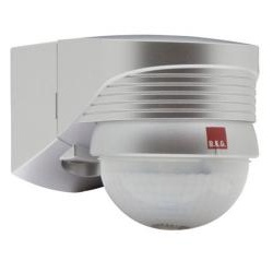 B.E.G. LUXOMAT LC-plus 280, Bewegungsmelder 280°, Edelstahl-Optik matt