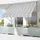 Konifera Klemmmarkise 350 x 150 cm Grau/Weiß