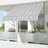 350 x 150 cm Grau/Weiß
