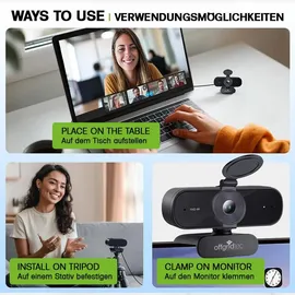 Offgridtec UHD Webcam 4K Grau