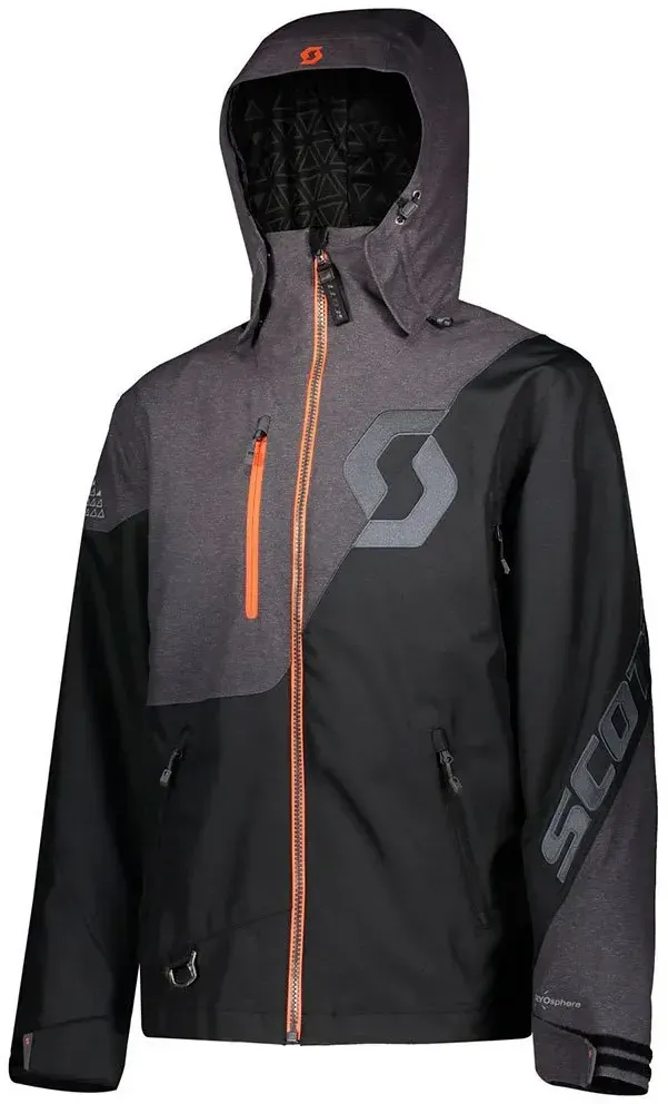 Scott Move Dryo Kapuzenjacke - Melange Grey / Black - XL