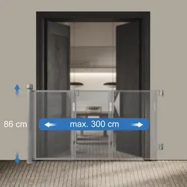 Relaxdays Türschutzgitter, grau