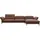 flexlux Ecksofa FLEXLUX "Salino, Funktionssofa mit Recamiere, Relaxsofa, Ecksofa", braun (old chestnut braun), B:340cm H:88cm T:182cm, Sofas, Ecksofa, Sofa mit Arm- und Kopfteil-Verstellungen, Kaltschaum & Stahl-Wellen