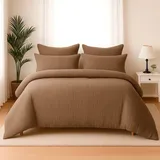 Wolkenfeld Premium Musselin caffee 135 x 200 cm + 80 x 80 cm