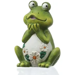 Garteinfigur Frosch Rosie Dekofigur Tierfigur für Beet Gartendeko 16cm