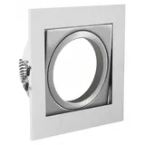 Gtv Einbaurahmen Einbauspot 2er Pack Quadrat schwenkbar inox Rahmen VILA GTV 7532