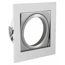 Gtv Einbaurahmen Einbauspot 2er Pack Quadrat schwenkbar inox Rahmen VILA GTV 7532