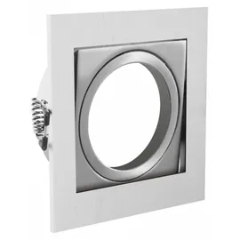 Gtv Einbaurahmen Einbauspot 2er Pack Quadrat schwenkbar inox Rahmen VILA GTV 7532