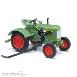 BUSCH H0 Fendt F 15 Dieselross mit Mähbalken