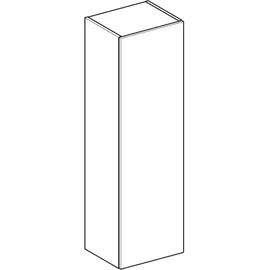 Geberit Smyle Square Mittelhochschrank 36 x 118 x 29,9 cm Nussbaum Melamin Holzstruktur