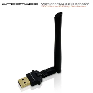 DreamBox Dual Band Wireless USB 2.0 Adapter 1300 Mbps inkl. Antenne